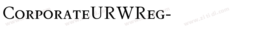 CorporateURWReg字体转换
