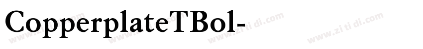 CopperplateTBol字体转换