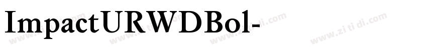 ImpactURWDBol字体转换