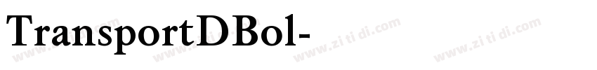 TransportDBol字体转换