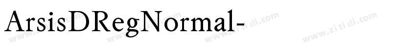 ArsisDRegNormal字体转换