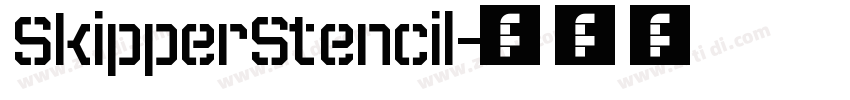 SkipperStencil字体转换