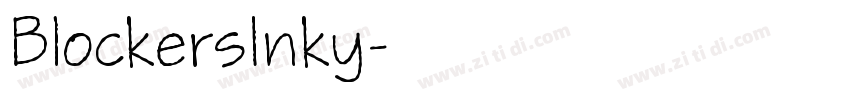 BlockersInky字体转换