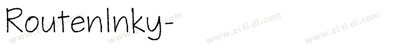RoutenInky字体转换