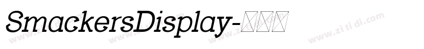SmackersDisplay字体转换 SmackersDisplay字体转换
