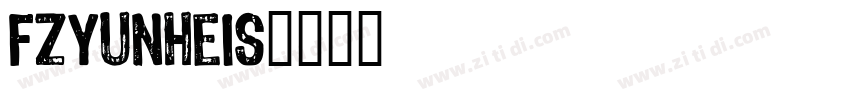 FZYunHeiS字体转换