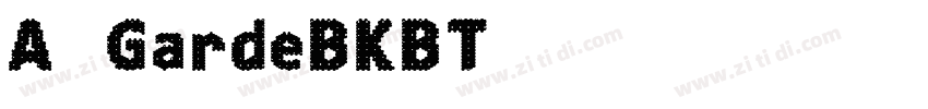 A半天GardeBKBT字体转换