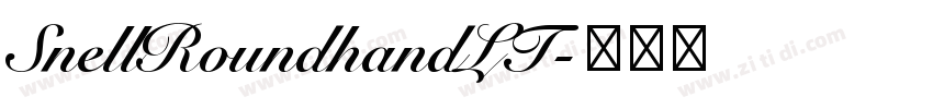 SnellRoundhandLT字体转换