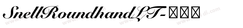 SnellRoundhandLT字体转换