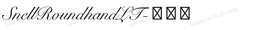 SnellRoundhandLT字体转换