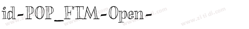 id-POP_FTM-Open字体转换