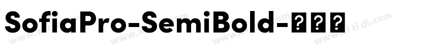 SofiaPro-SemiBold字体转换