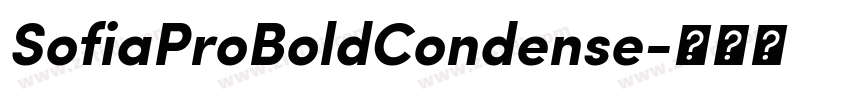 SofiaProBoldCondense字体转换