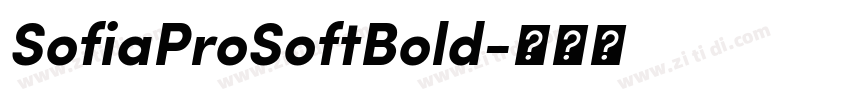 SofiaProSoftBold字体转换