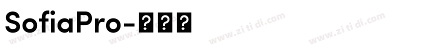 SofiaPro字体转换