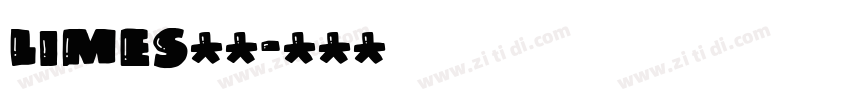 limes字体字体转换