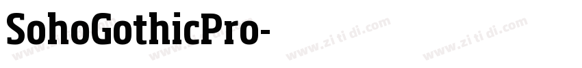 SohoGothicPro字体转换