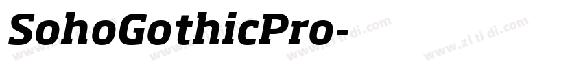 SohoGothicPro字体转换