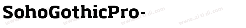 SohoGothicPro字体转换