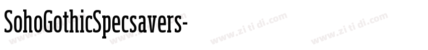 SohoGothicSpecsavers字体转换
