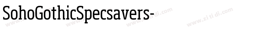SohoGothicSpecsavers字体转换