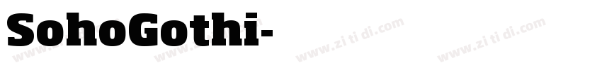 SohoGothi字体转换
