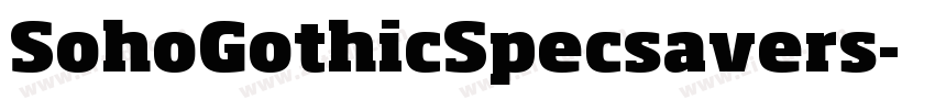 SohoGothicSpecsavers字体转换