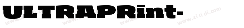 ULTRAPRint字体转换