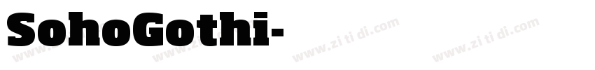 SohoGothi字体转换