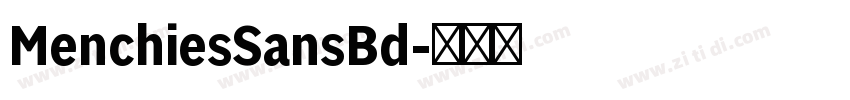 MenchiesSansBd字体转换