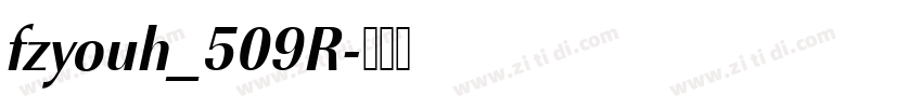 fzyouh_509R字体转换