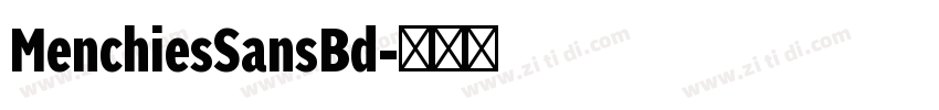 MenchiesSansBd字体转换