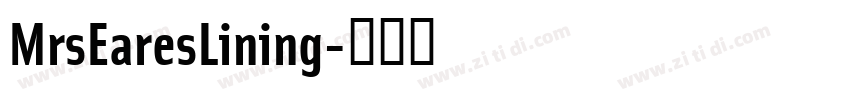 MrsEaresLining字体转换