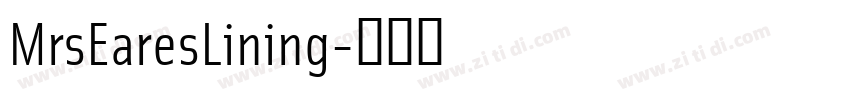 MrsEaresLining字体转换