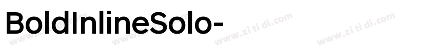 BoldInlineSolo字体转换