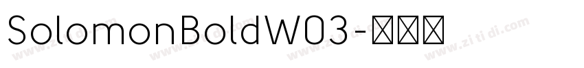 SolomonBoldW03字体转换