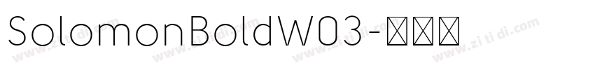 SolomonBoldW03字体转换