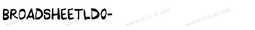 BroadsheetLDO字体转换