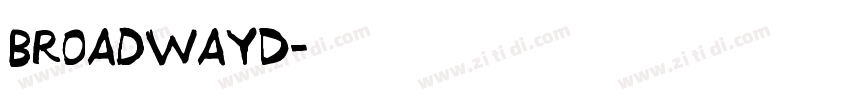 BroadwayD字体转换