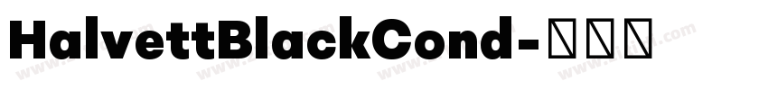 HalvettBlackCond字体转换