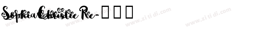 SophiaChristieRe字体转换