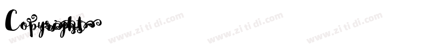 Copyright字体转换 Copyright字体转换