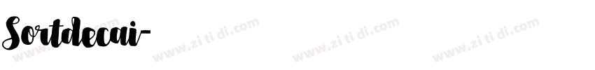 Sortdecai字体转换
