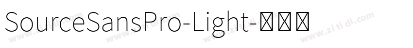 SourceSansPro-Light字体转换