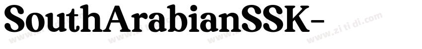 SouthArabianSSK字体转换