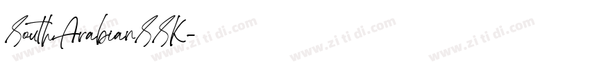 SouthArabianSSK字体转换