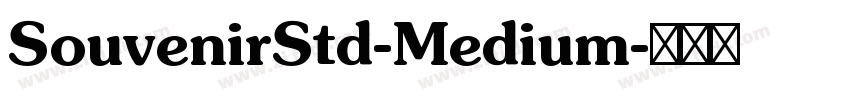 SouvenirStd-Medium字体转换