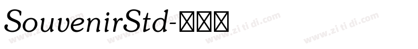 SouvenirStd字体转换