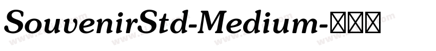 SouvenirStd-Medium字体转换