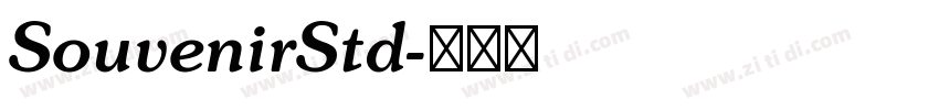 SouvenirStd字体转换